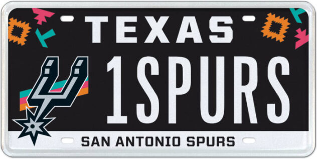 San Antonio Spurs Fiesta-themed license plates return after brief hiatus