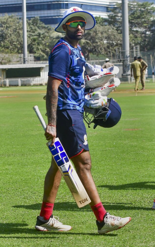 Suryakumar out of first round of Duleep Trophy with injury