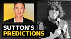 Sutton's predictions v singer and West Ham fan James Smith