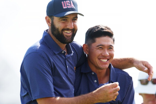 Team USA wins Saturday morning's four-ball session, now leads 2024 Presidents Cup, 8-6