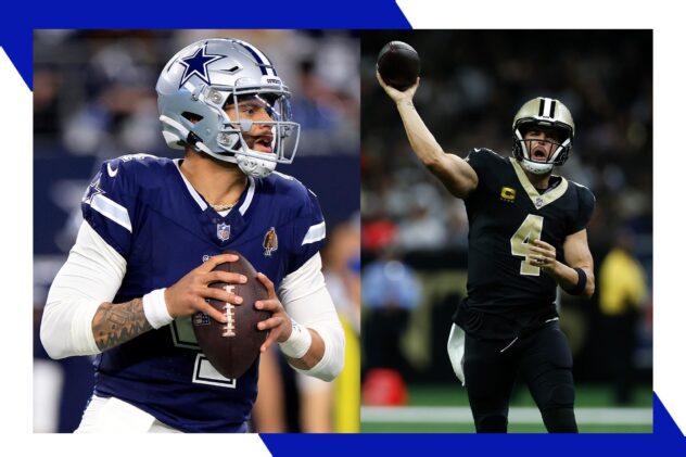 What do tickets cost to see the Cowboys-Saints at AT&T Stadium?