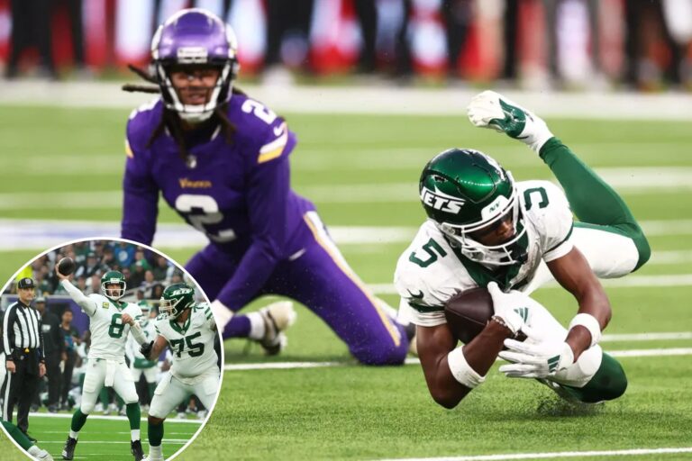 Aaron Rodgers’ revived Garrett Wilson connection overshadowed by late miss in Jets’ loss