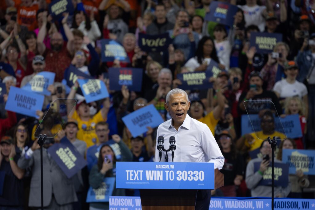 Barack Obama, Introduced by Eminem, Raps “Lose Yourself” at Kamala Harris Rally in Detroit: Watch