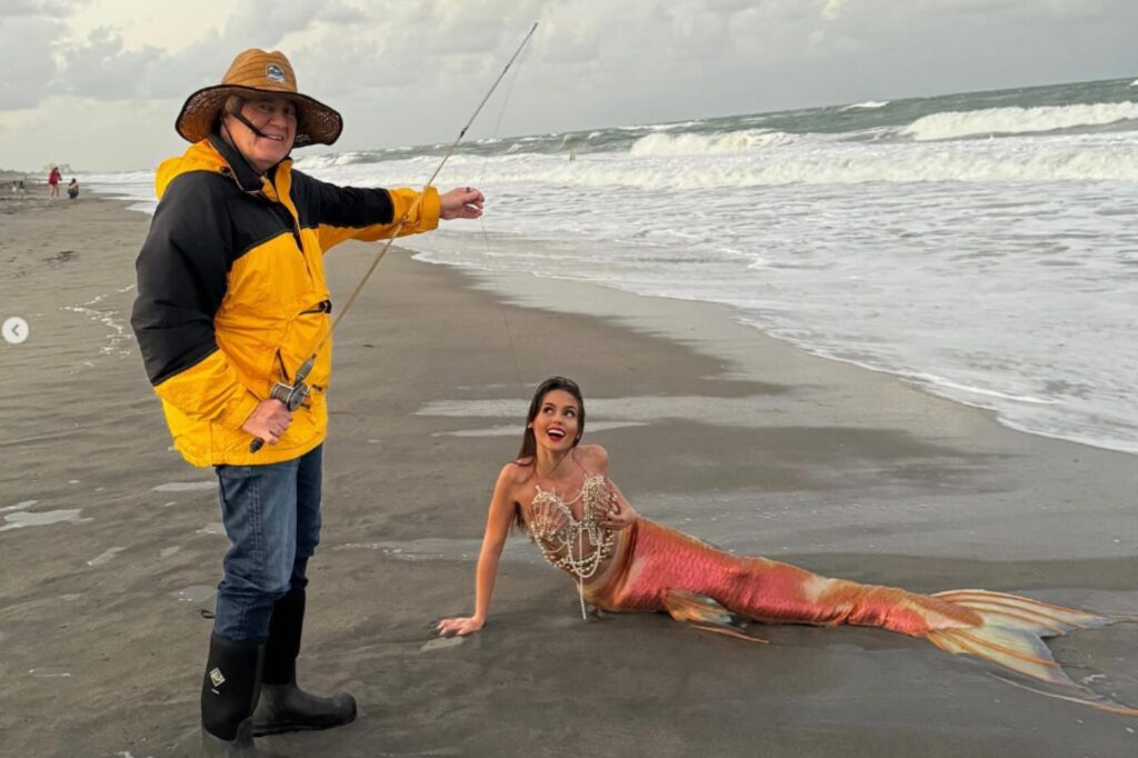 Bill Belichick and girlfriend Jordon Hudson wear mermaid-themed couples’ costume