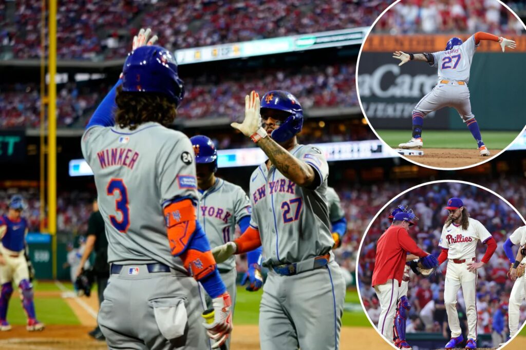 Cardiac Mets shock Phillies with another late-inning rally in NLDS Game 1