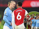 Erling Haaland breaks his silence on bizarre incident where he threw the ball at Gabriel's HEAD in Man City's fiery clash with Arsenal last month