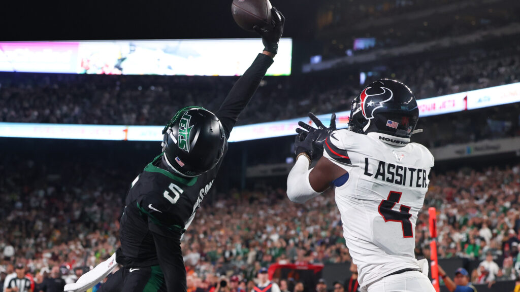 Former Ohio State star Garrett Wilson made a great case for catch of the year against C.J. Stroud’s Texans