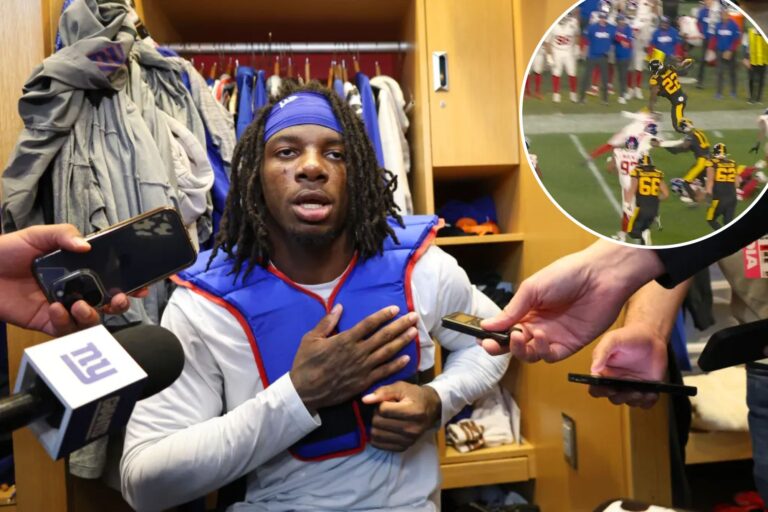 Giants bench Deonte Banks as first-rounder’s miserable season hits new low