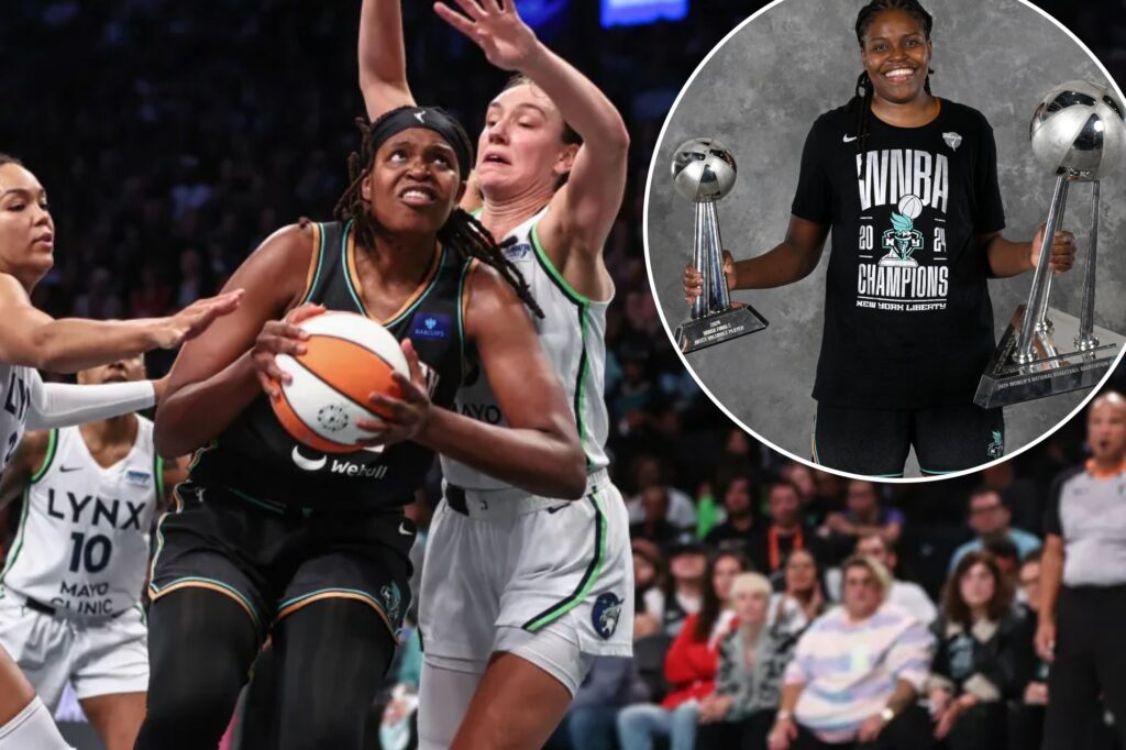 Jonquel Jones’ playoff brilliance finally rewarded with MVP honors after Liberty title