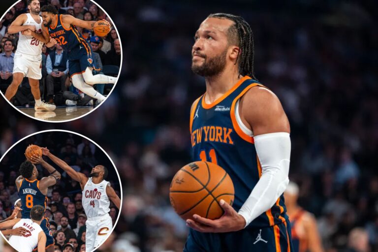 Knicks blow 13-point lead — and survive Jalen Brunson injury scare — in tough loss to Cavaliers