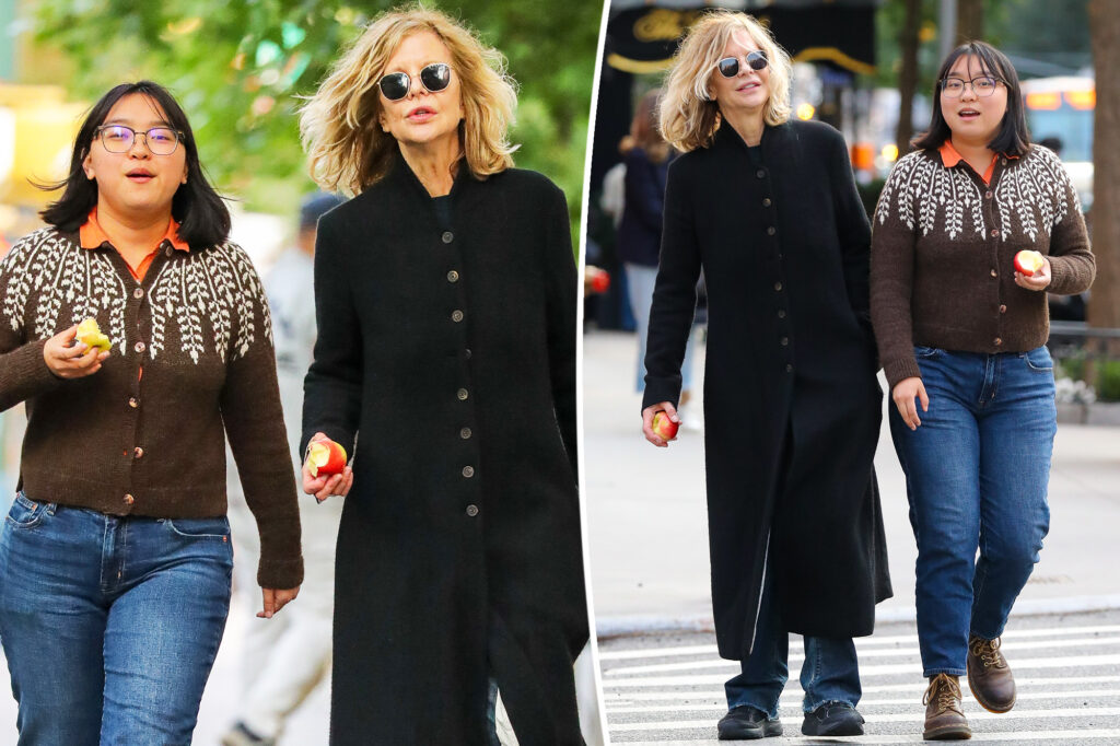 Meg Ryan and daughter Daisy, 20, take bite out of the Big Apple during casual stroll in NYC