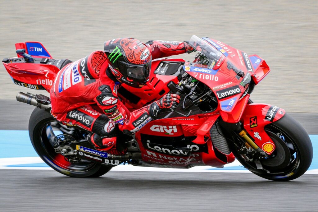 MotoGP Japanese GP: Bagnaia leads Martin in mixed-weather FP1