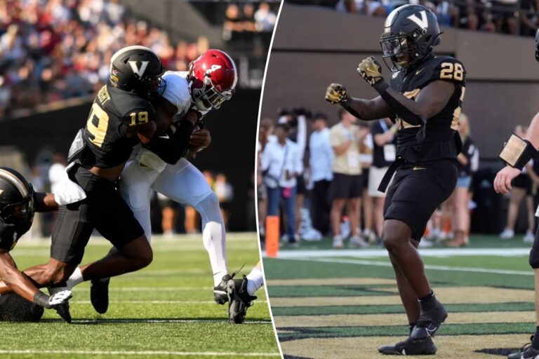 No. 1 Alabama stunned by Vanderbilt in massive college football upset