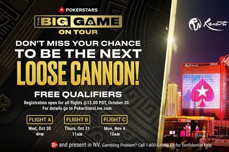 Qualify to Become the Next PokerStars Big Game on Tour "Loose Cannon"