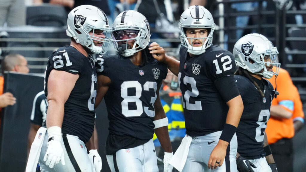 Raiders' Aidan O'Connell was just named the starter two weeks ago and he has yet to catch a break
