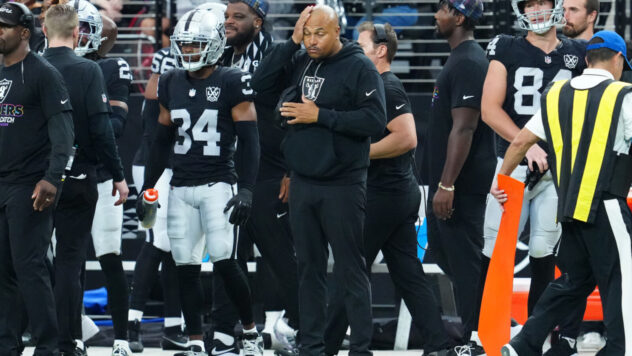 Raiders head coach Antonio Pierce lays down the hammer on the reality of not having Davante Adams now