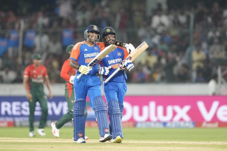 Samson's epic, Suryakumar's innovation hand Bangladesh a shellacking in Hyderabad