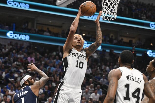 Spurs get balanced scoring in opening night loss to the Mavericks