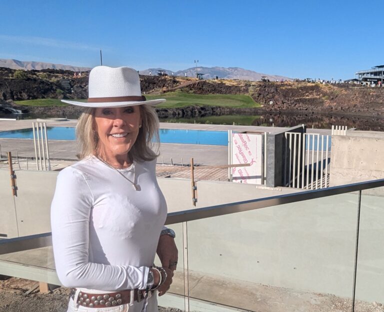 The widow of Tom Weiskopf fought through tears as Black Desert Resort made its PGA Tour debut