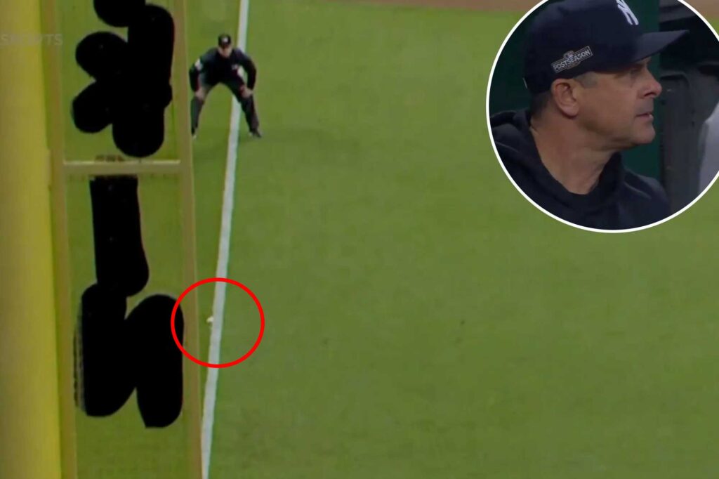 Umpire’s disputable foul call on Gleyber Torres flare thwarts Yankees chance to score in critical ALCS Game 3