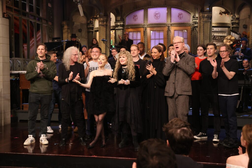 Watch Ariana Grande Host, Stevie Nicks Perform “Edge of Seventeen” and “The Lighthouse” on SNL
