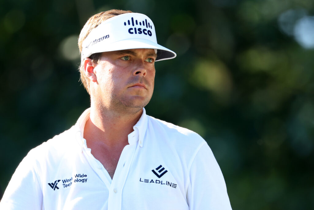 Watch: While co-leading the Sanderson Farms Championship, Keith Mitchell asked a fan for college football scores