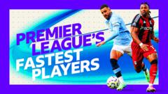 Who is fastest and who walks the most? This season's Premier League statistics
