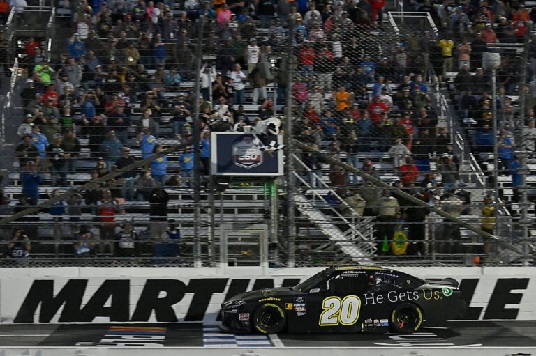 Almirola wins Martinsville Xfinity race; Smith punches Custer after the finish