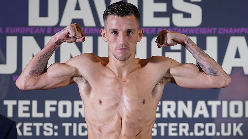 Beaten champion Liam Davies moves up in weight