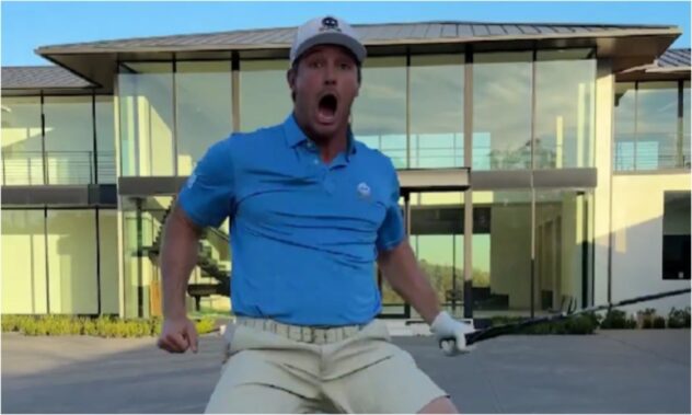 Bryson DeChambeau finally makes a hole-in-one over his house