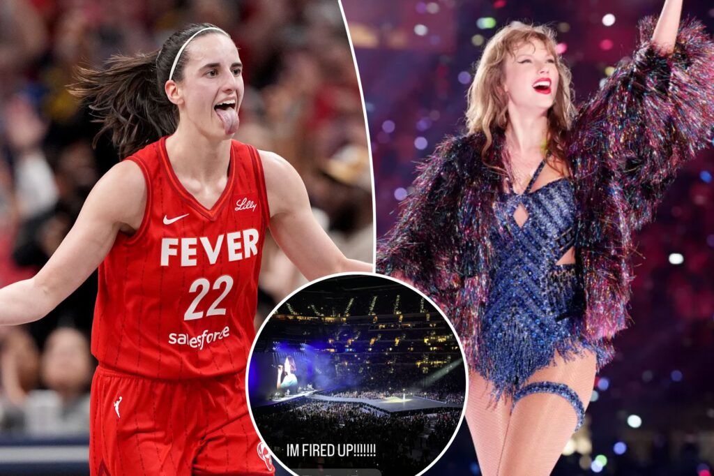 Caitlin Clark is ‘fired up’ to be at Taylor Swift Eras Tour concert