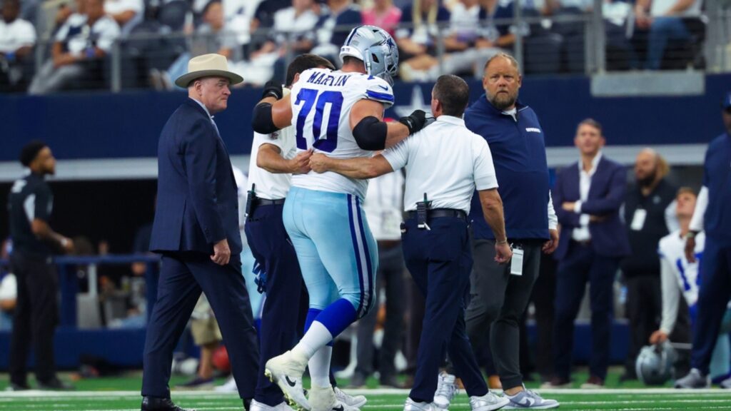 Cowboys G Zack Martin, CB Trevon Diggs out vs. Commanders