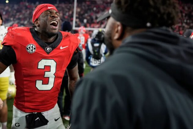 Georgia nips Georgia Tech in 8OT classic to keep playoff hopes alive