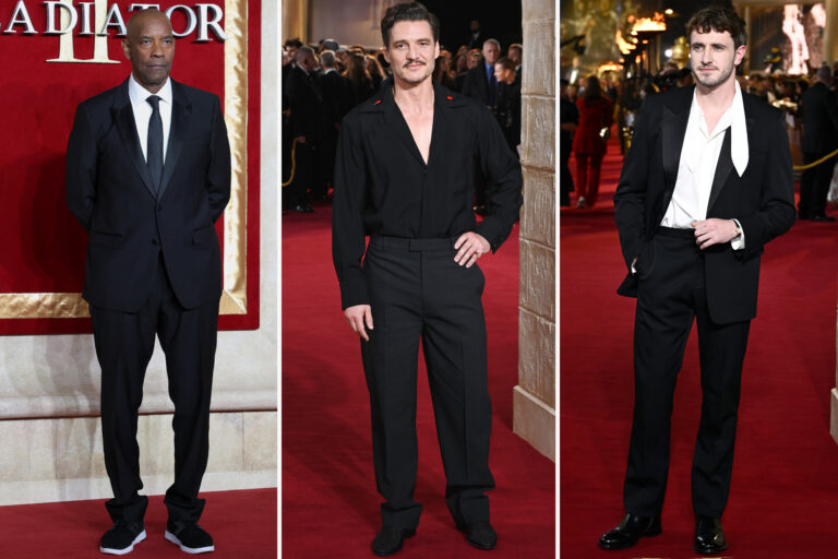 ‘Gladiator II’ London premiere: Denzel Washington, Pedro Pascal, Paul Mescal, more
