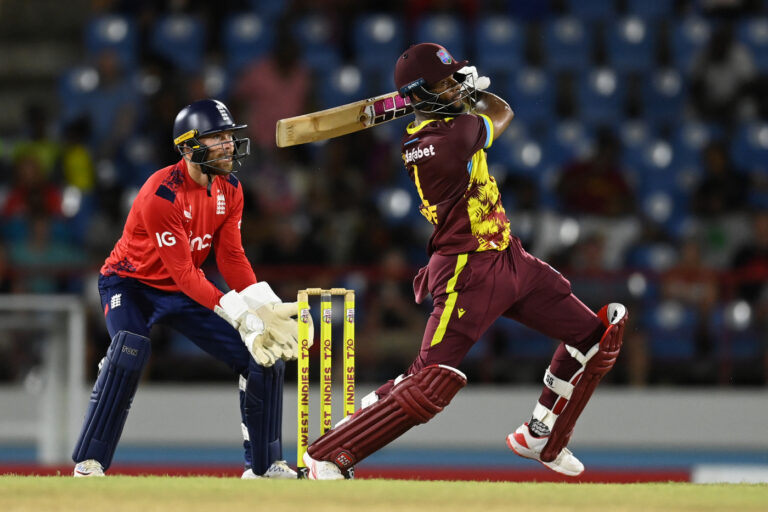 Hope, Lewis blitz power West Indies to consolation win in 219-run chase