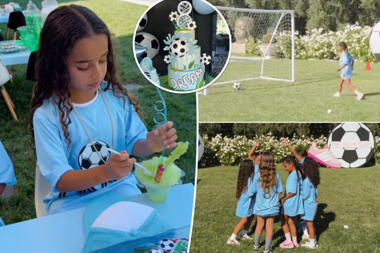 Inside Dream Kardashian’s soccer-themed 8th birthday party