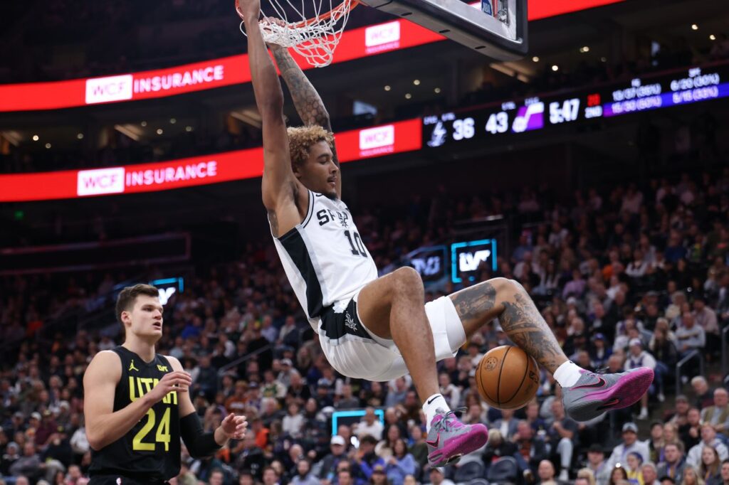 Jeremy Sochan could return to action in the Spurs’ upcoming road trip