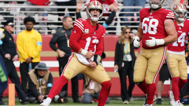 Kyle Shanahan sounds hopeful tone about Brock Purdy's availability for 49ers' Week 12 game with Packers