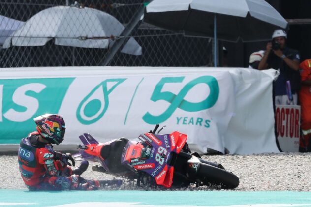 Martin: “It’s good I crashed today” in MotoGP Malaysian GP practice