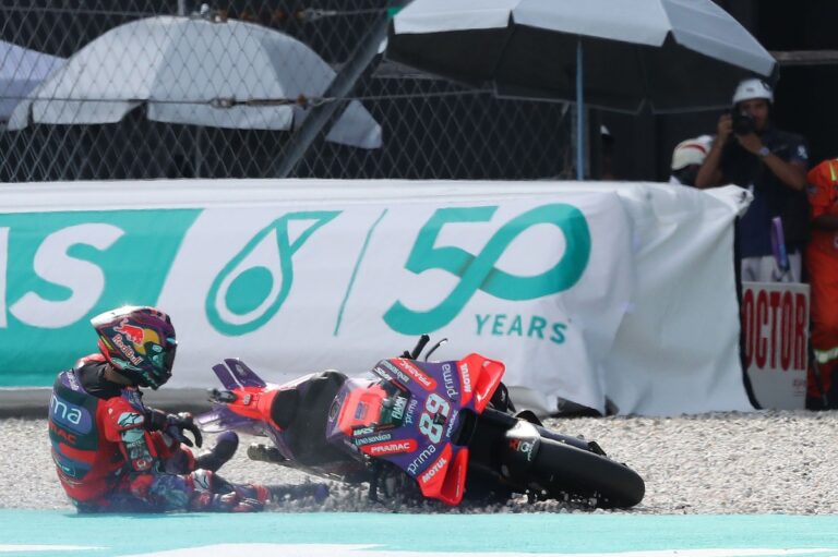 Martin: “It’s good I crashed today” in MotoGP Malaysian GP practice