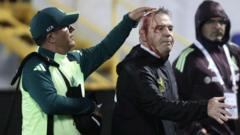 Mexico coach Aguirre hit with beer can after Honduras defeat
