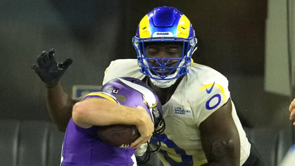 NFL attenuates controversial facemask non-call on Sam Darnold during Rams-Vikings game-deciding drive