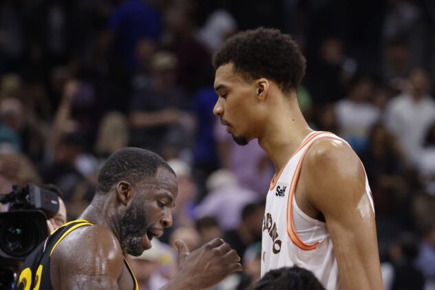 Open Thread: Draymond Green reacts to a photo of him defending Wemby