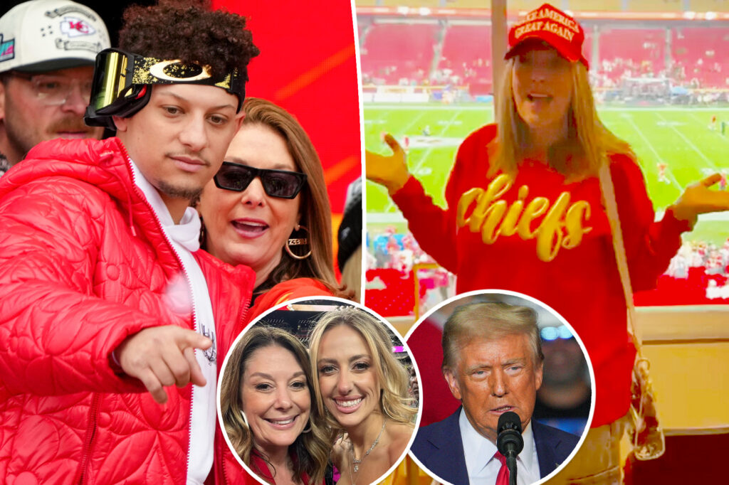 Patrick Mahomes’ mom endorses Donald Trump at Chiefs game after daughter-in-law Brittany backs former president