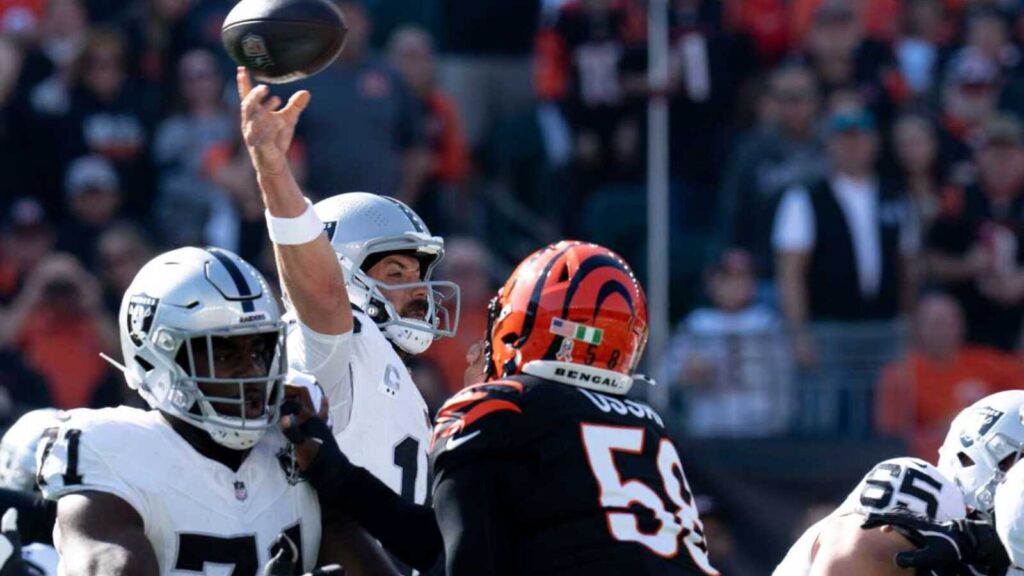 Raiders put out one of the worst offensive lines vs. Bengals we have seen in some time according to advanced stats