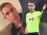Suspended Premier League referee David Coote 'tried to set up a drugs party in a Travelodge after officiating in Spurs vs Man City clash last month'... and 'even sent half-time message about it'