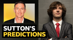 Sutton's predictions v The Piano winner Brad Kella
