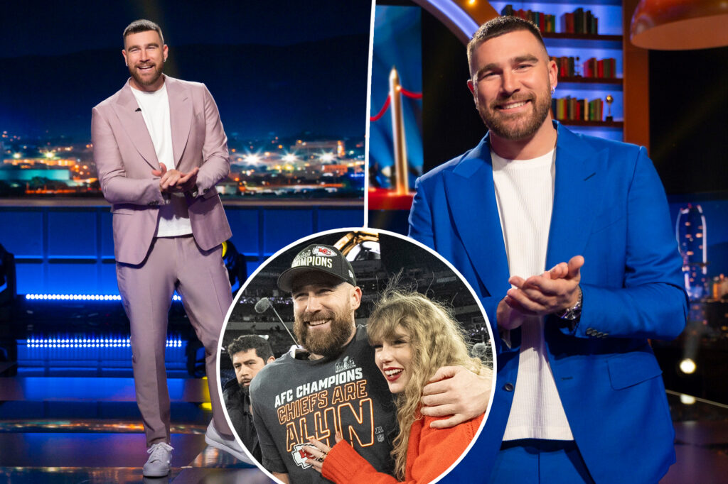 Travis Kelce jokes about having kids to ‘become brilliant’ amid Taylor Swift romance