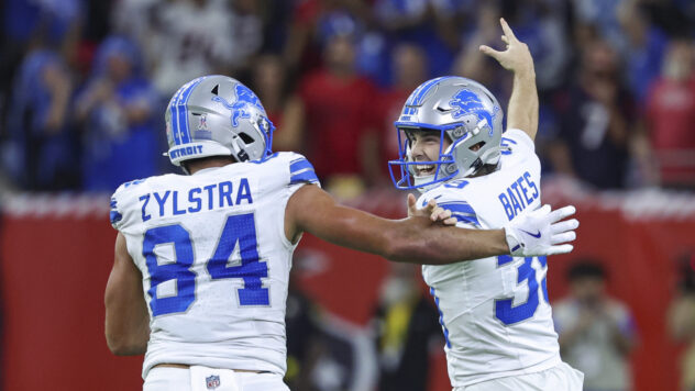 Watch: Lions kicker Jake Bates makes two 50-yard field goals in wild comeback win over Texans
