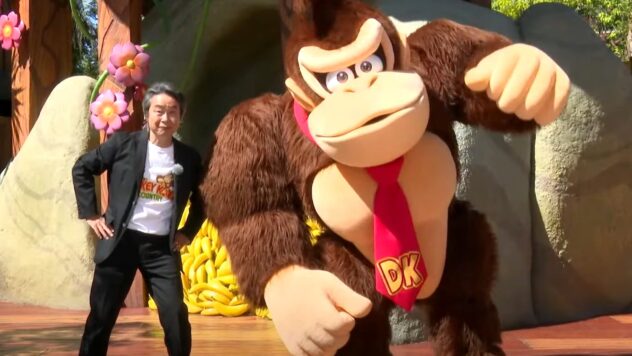 Watch Miyamoto take a tour of Super Nintendo World's new Donkey Kong Country theme park expansion